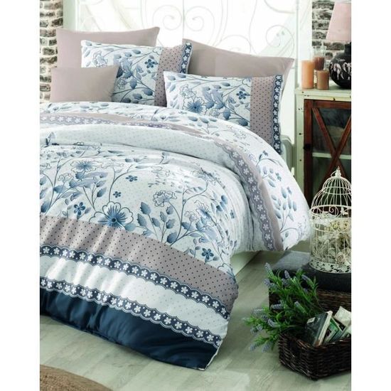 Bedsure Housse de Couette 220x240 cm - Parure de lit 220 x 240 certifié Oeko -TEX - Parure