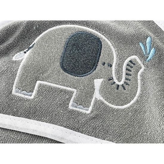 Serviette de toilette pour b/éb/é et gar/çon et fille pour le bain Serviette /à capuche pour b/éb/é et enfant Serviette blanche avec grande capuche et oreilles mignonnes 100/% coton