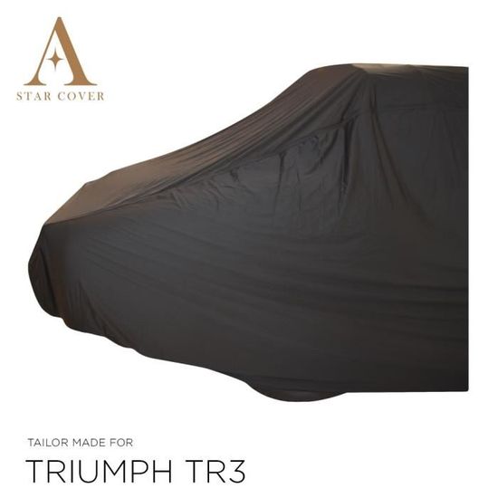 Star Cover Housse EXTÉRIEUR Compatible avec Triumph TR3 Couvre Auto LIVRÉ Rapide 100% ÉTANCHE LA Pluie ET UV RÉSISTANT Noir Housse BÂCHE Voiture Hiver