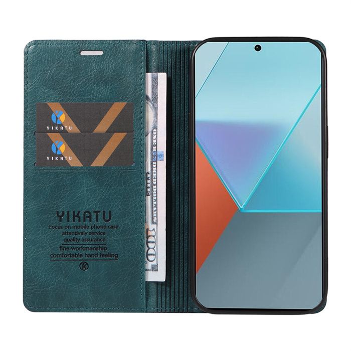 Housse étui Rabat Pour Xiaomi Redmi Note 13 Pro 5G - Noir Similicuir Avec Cartes