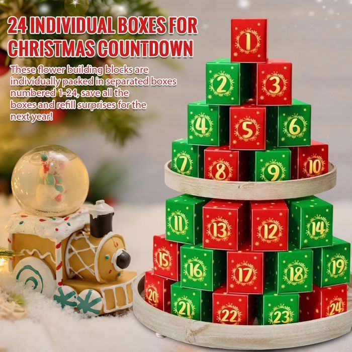 Calendrier De L'avent 2025 24 Jouets Nains De Noël Calendrier Avent Décoration Cadeau Pour Enfant Adulte Femme Garçon Fille - Maison