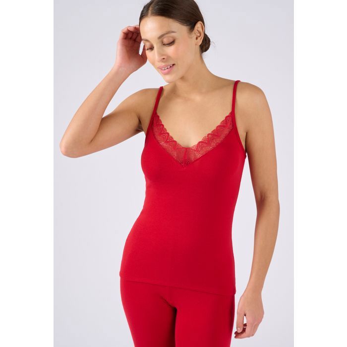 Damart - Caraco Dentelle Thermolactyl Sensitive - Gris Chiné Gris