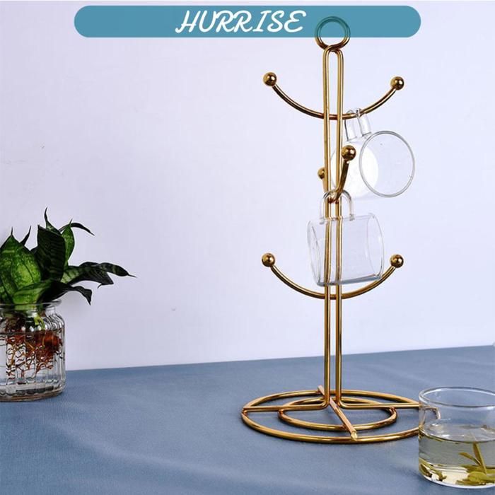Sharplace Support de séchage pour 8 Tasses, égouttoir à Verres à Boire, Support de Rangement Rotatif Portable pour Tasses à thé pour comptoir de Cuisine, Bar à Sharplace Support de séchage pour 8 Tasses, égouttoir à Verres à Boire, Support de Rangement Rotatif Portable pour Tasses à thé pour comptoir de Cuisine, Bar à