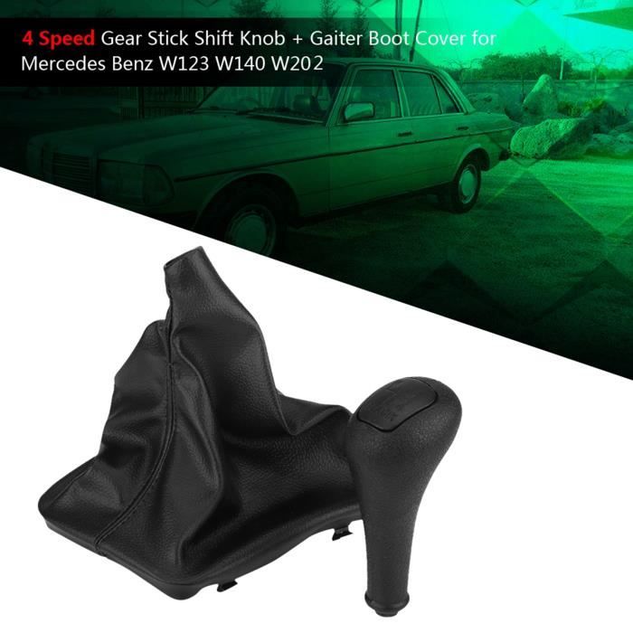 Housse Anti-poussière Pour Pommeau Levier Vitesse Mercedes Classe C, E, S (W201,W202,W123,W124,W126,W140) - Noir