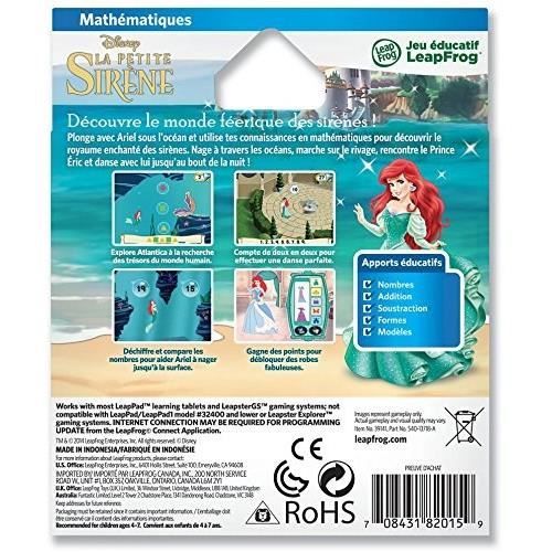 Jeu V.Smile La Petite Sirène Version FR - Pour Console Vtech, Très Bon état