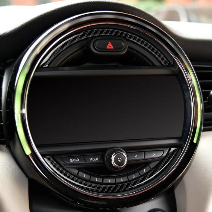 Amenagement Interieur,Autocollants intérieurs en Fiber de carbone, pour MINI  Cooper F56, F55, F54, accessoires - Type 2pcs screen - Cdiscount Auto