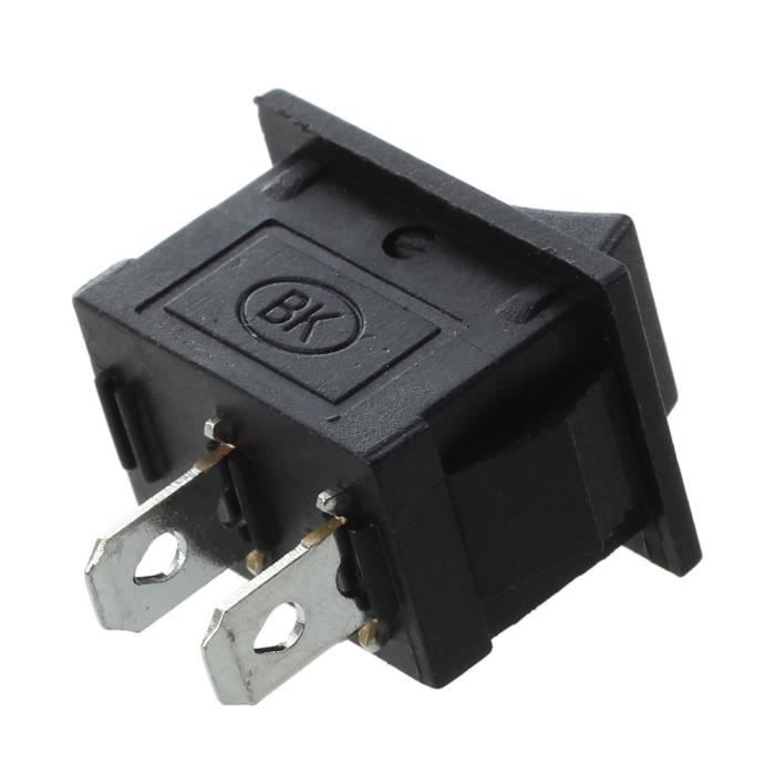 QWORK 20Pcs SPST Mini Interrupteur à Bascule AC 125V 6A ON-ON 3 Broches 2  Position pour Arduino Bateau Véhicule (MTS102) : : Auto et Moto