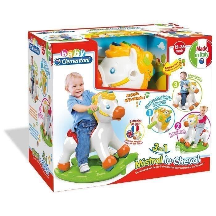 CLEMENTONI Mistral le Cheval Jouet bascule Cdiscount Jeux Jouets