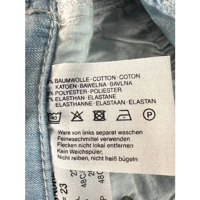 Pantalon Jeans Zerres Taille 38 - Coupe Slim Droite Délavage Brut - Occasion Très Bon état