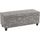 Banc coffre de rangement gris