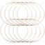 HEALLILY Attrape-r/êves Anneaux M/étal Macram/é Cercles de Fer Ronds pour Projets de Bricolage D/écorations de Mariage de No/ël Accessoires de Photos D/écoration Murale 35mm