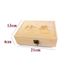 Boite Bois Pr Piece De Monnaie 50x Capsules Coin Collection