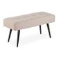 Banc Design En Tissu Rojo 90cm Beige Paris Prix Achat Vente Banc Cdiscount