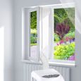 Joint de fenêtre 400 cm pour climatiseur mobile, double fermeture éclair, pour AC et sèche-linge, facile à installer