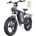 EKX X20 vélo électrique de montagne 20 pouces gros pneu 2000w 48v 30ah hommes route EBike VTT-0