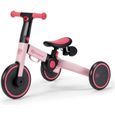 Tricycle 3 en 1 Kinderkraft 4TRIKE - Rose - Pour enfants de 1 à 5 ans - Pliable et évolutif-0