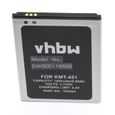 vhbw Li-Ion batterie 1800mAh (3.7V) pour téléphone portable mobil smartphone Archos 50 Titanium 4G, A50 Titanium 4G-0
