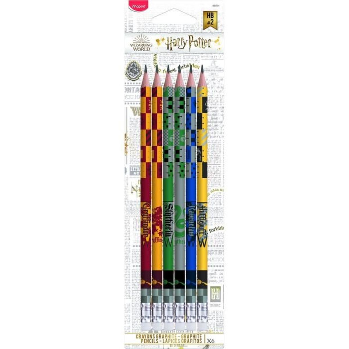 Lot 6 crayons à papier Harry Potter Cdiscount BeauxArts et Loisirs