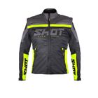 Veste moto enduro Légère SHOT RACE GEAR Softshell Lite 2.0 Black Neon Yellow