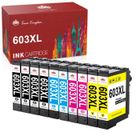 AUMOK 10x Cartouches d'encre TONER KINGDOM 603XL pour Epson 603 XL Compatible pour Epson Expression Home XP-3100 XP-4100 XP-2100 XP-2105