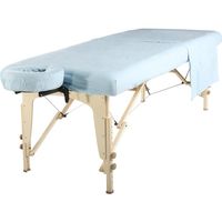 Master Massage de Luxe Massage Table Housse Flanelle Feuille Set, Bleu Ciel, 3-Piece