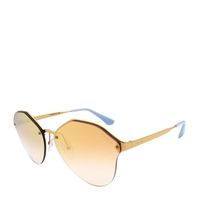 PRADA lunettes de soleil pour femmes sans monture polygone irrégulier lentille réfléchissante lunettes de soleil SPR64TS