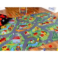 Snapstyle - Tapis de jeu pour enfant Little village motifs village - 17 tailles disponibles - 200x300 cm