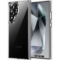 Coque pour Samsung Galaxy S24 Ultra, Souple Protection Renforcée Antichoc Silicone Transparent
