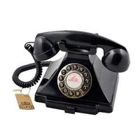 GPO CARRB Carrington Classic Push Button Telephone Black - 46560