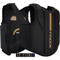 RDX Plastron de Boxe Protection, Avance Maya Hide Cuir Corps Garde de la Poitrine Protecteur Sports de Combat, Kickboxing, Blanc