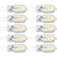 VINGVO Ampoule LED G4 10pcs G4 Ampoule LED Luminosité Gradation Haute Couleur Rendu Transparent Shell Ampoules pour Paysage