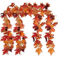 Lot De 2 Guirlandes De Feuilles D'érable Artificielles - 1.8 M