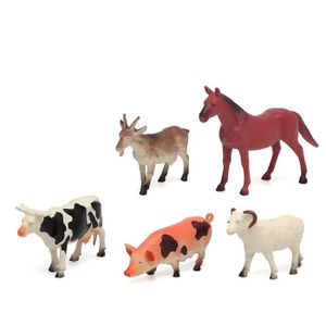 Terra By Battat - 3 Figurines Animaux De La Ferme Réalistes - Cochon, Âne Et Vache Pour Enfants Dès 3 Ans