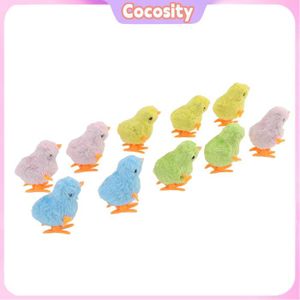 Lot De 10 Poussins Mécaniques à Remonter – Jouets Sautants Colorés Pour Chats, Enfants, Et Tout-Petits