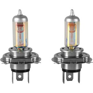 AMPOULE - LED Ampoules Iode H4 Bleutées 12V 60-55W - Kit De 2 Am