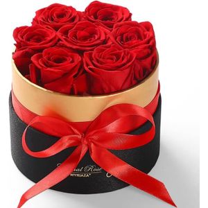 Fleurs stabilisées Rose Eternelle Fleur Eternel - Rouge Cadeau Coffre