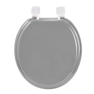Abattant de Toilette en Bois compress/é HDF Galets Gris Siege WC Standard Universel Arvix