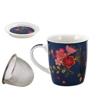 Filtre à thé pour mug noir