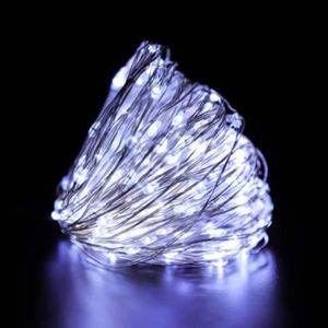 GUIRLANDE D'EXTÉRIEUR Guirlande Lumineuse Féerique à LED en Fil de Cuivre 5M Blanc - Décoration d'Extérieur Alimentée par USB