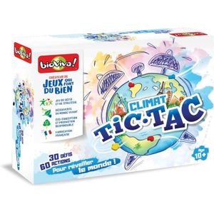 JEU SOCIÉTÉ - PLATEAU Bioviva- Climat Tic-Tac Coopèrez avec Les Autres Joueurs pour sauver planète Plateau-Collection Jeu coopératif-2 à 5 joueurs-10 A