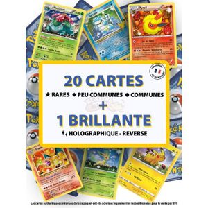CARTE A COLLECTIONNER Lot de 21 Cartes Pokémon Françaises Officielles NE