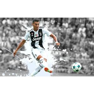 Poster Affiche Cristiano Ronaldo Football Star Retoune Acrobatique But 