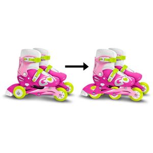 ROLLER IN LINE Patins en Ligne 2 en 1 trois Roues GIRL Taille 27-