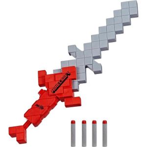 PISTOLET BILLE MOUSSE Jouet de tir - NERF - Minecraft Sox Foil - Epée lance-fléchettes - Multicolore