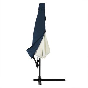 HOUSSE DE PARASOL Housse pour parasol - DEUBA - Ø 3,5m - Bleu - Polyester - Protection contre l'humidité et la saleté