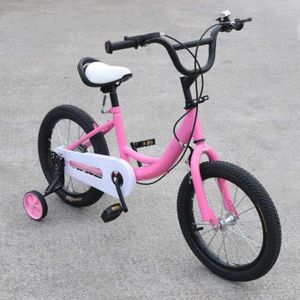 VÉLO ENFANT Vélo pour enfants 16 pouces - Rose - Cadre en acie