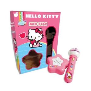 MICRO - KARAOKÉ ENFANT Microphone avec haut-parleur amplifié Hello Kitty REIG - 1501 pour enfant de 3 ans et plus