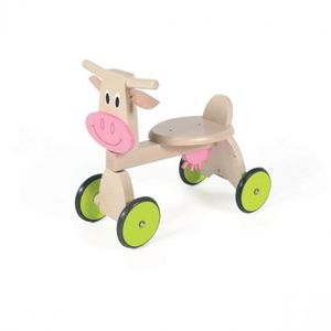 YOUPALA - TROTTEUR Trotteur Porteur vache en bois - SCRATCH - Trotteu