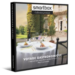 COFFRET SÉJOUR Smartbox - Voyage gastronomique - Coffret Cadeau | 170 séjours gastronomiques en hôtel 4* ou 5*