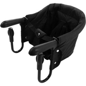 CHAISE HAUTE  Chaise Haute Portable Pliable pour Table - TRAHOO - Siège de table - Noir - 6 mois à 3 ans - 18 kg